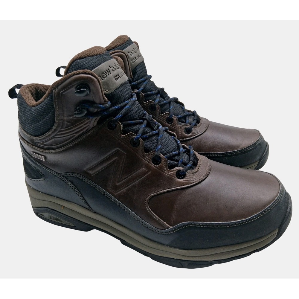New Balance MM1400DB Boots Mens 10.5 EE Brown Leather Waterproof Ankle Hiking